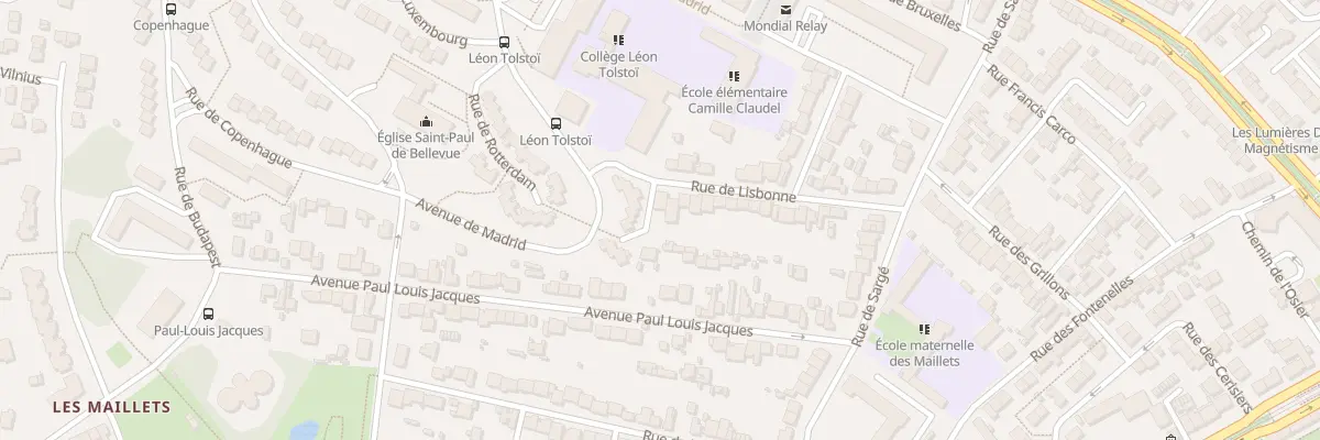 Plan du 29 Rue de Lisbonne au Mans