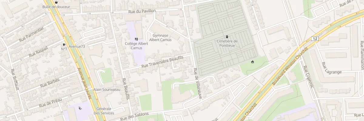 Plan du 40 Rue Traversière Beaufils au Mans