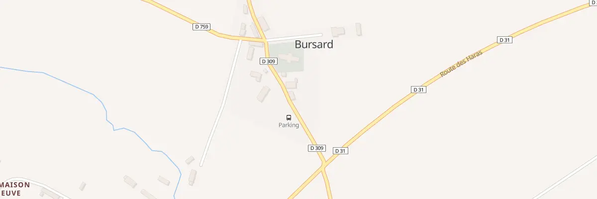 Plan du 9 Le Bourg à Bursard
