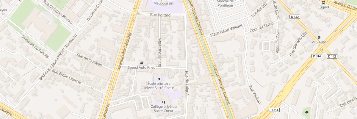 Plan du 42 Rue de Laigné au Mans