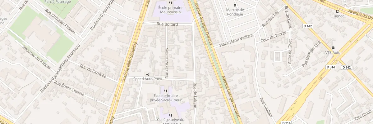 Plan du 36 Rue de Laigne au Mans