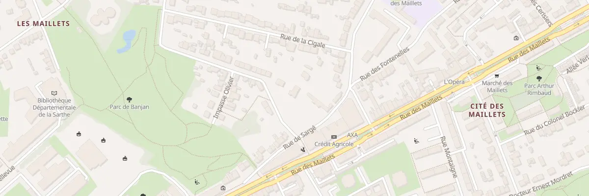Plan du 16 Rue des Terrasses au Mans