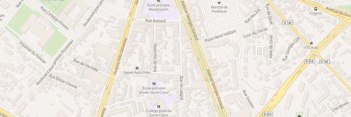 Plan du 38 Rue de Laigne au Mans