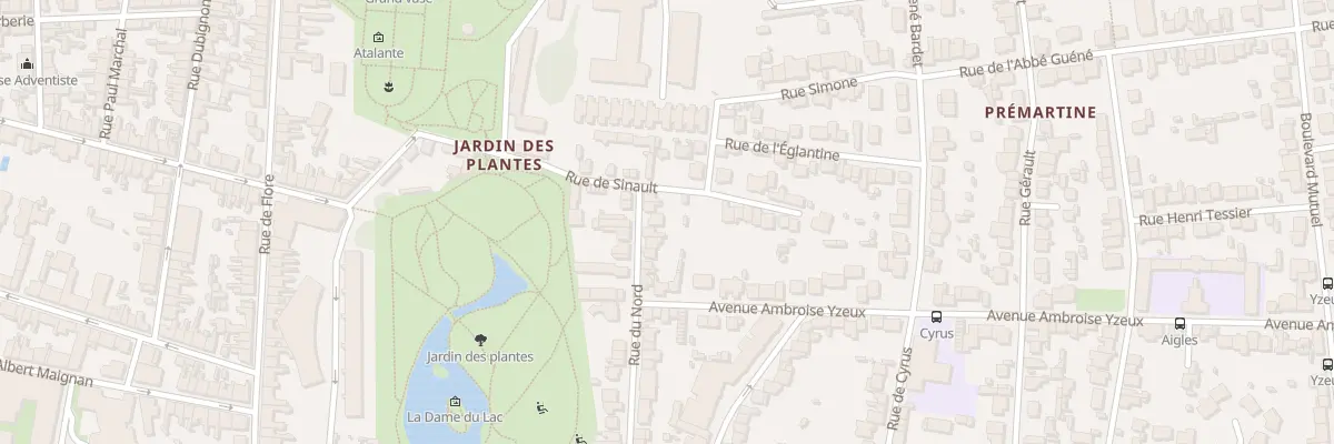 Plan du 3 Rue du Nord au Mans