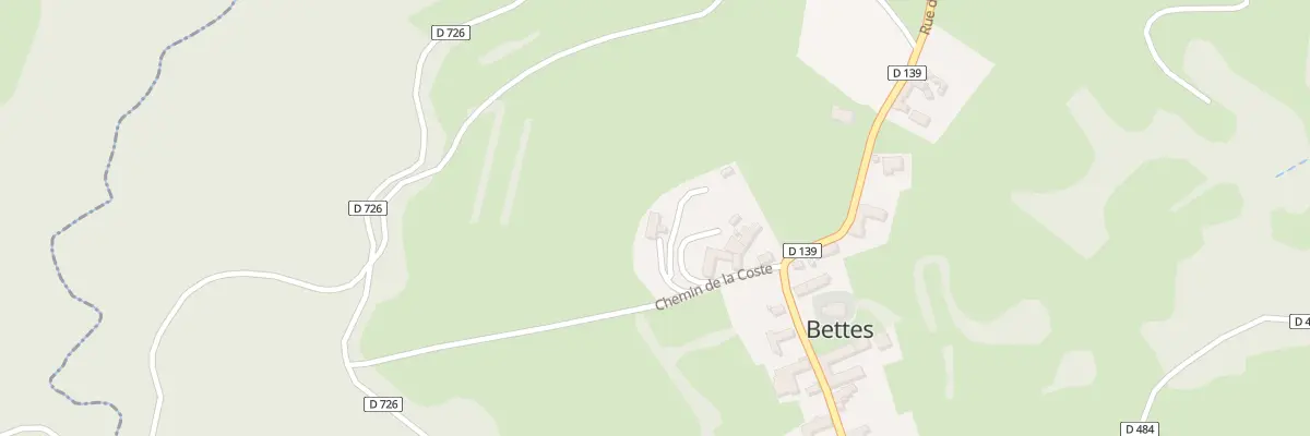 Plan du 5000 La Coste à Bettes