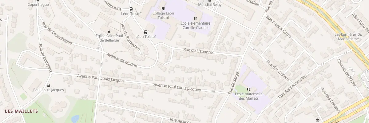 Plan du 23 Rue de Lisbonne au Mans