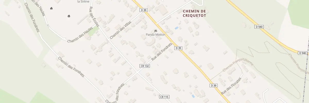 Plan du 2 Rue des Fondrets à Étretat
