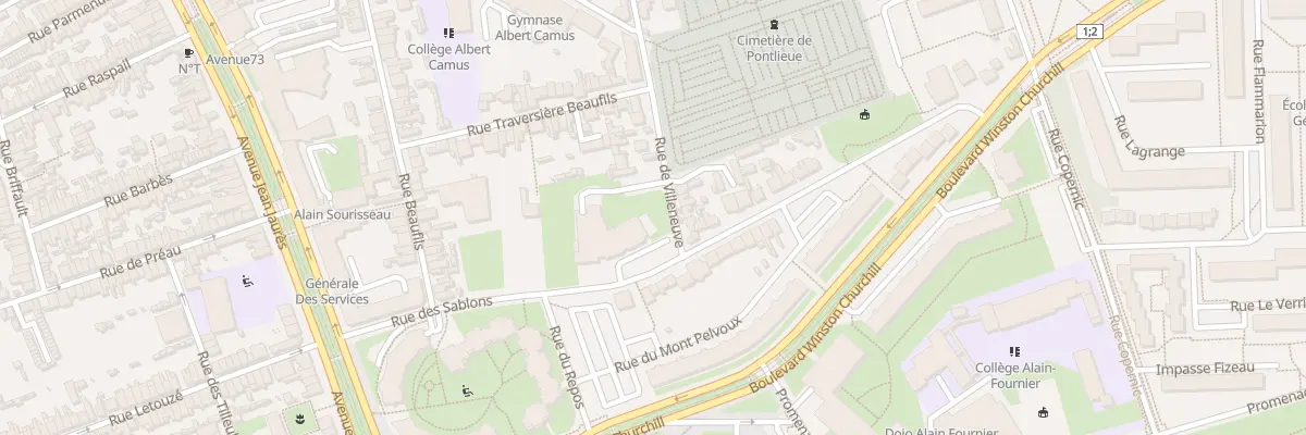 Plan du 51 Rue des Sablons au Mans