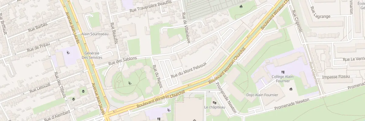 Plan du 42 Rue des Sablons au Mans