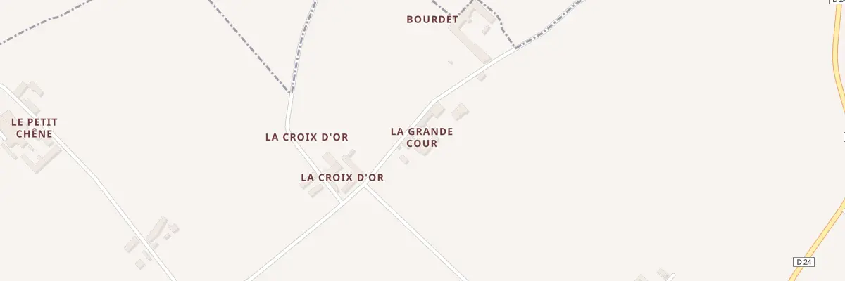 Plan du 4 La Grande Cour à Dercé