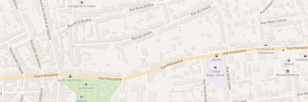 Plan du 137 Rue Prémartine au Mans