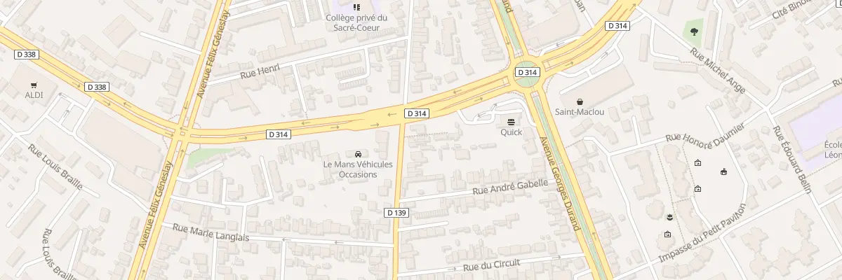 Plan du 119 Rue de Laigné au Mans