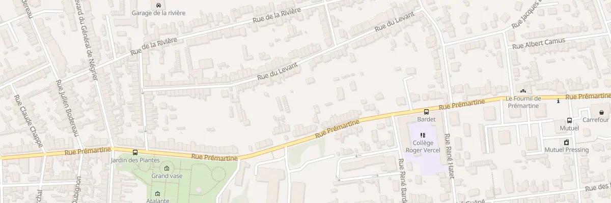 Plan du 139 Rue Prémartine au Mans