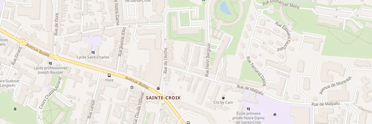 Plan du 1 Rue des Primevères au Mans