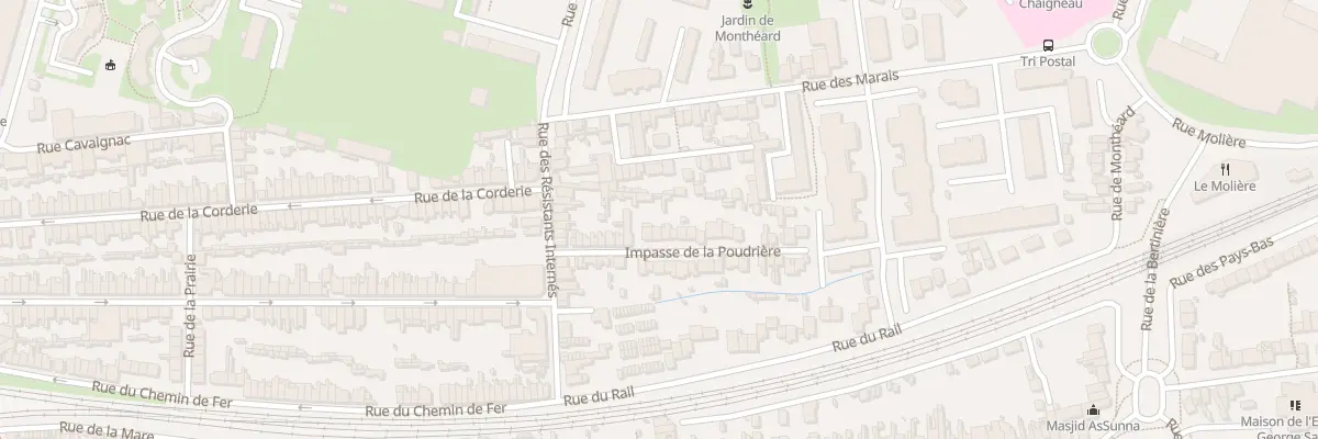 Plan du 17 Imp de la Poudrière au Mans