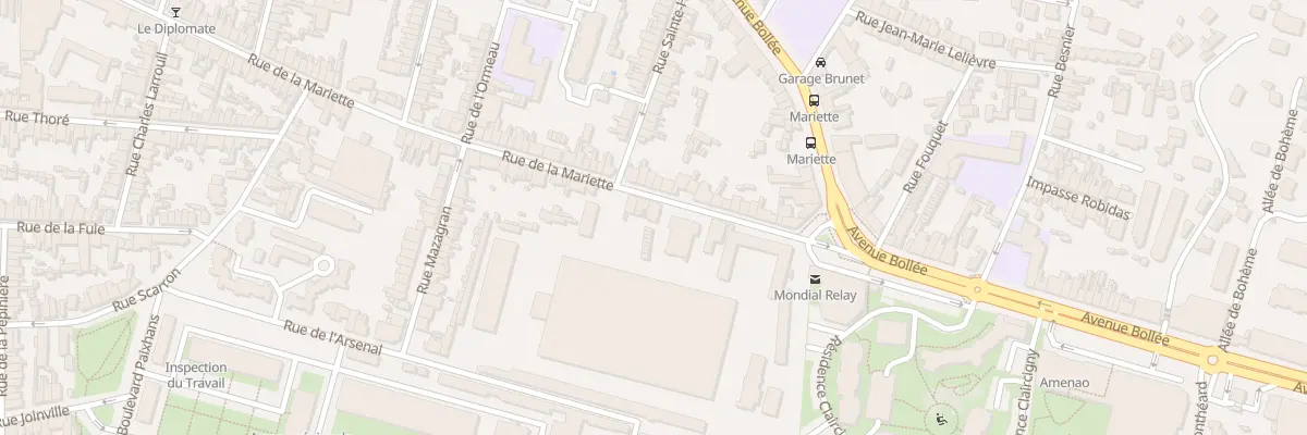 Plan du 116 Rue de la Mariette au Mans