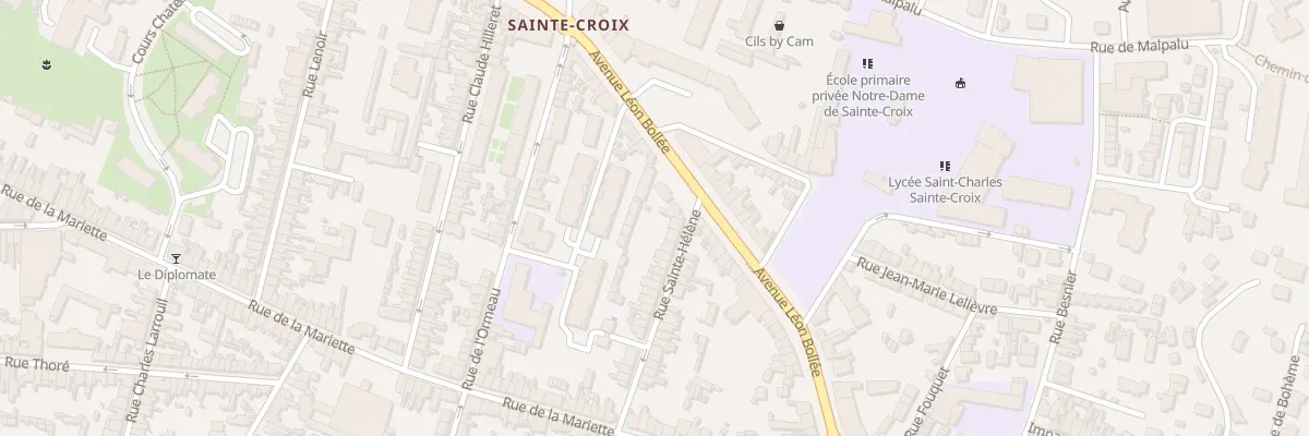 Plan du 4 Rue Sainte-Helene au Mans