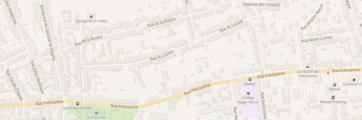 Plan du 46 Rue du Levant au Mans