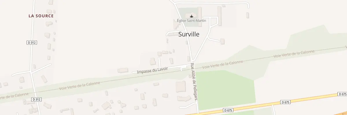 Plan du 5137 L’Eglise à Surville