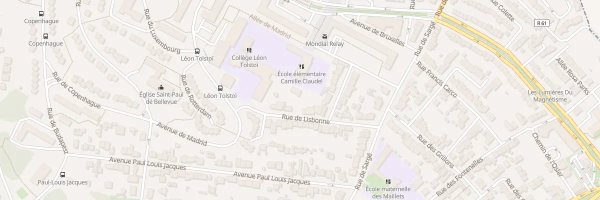 Plan du 24 Rue de Lisbonne au Mans
