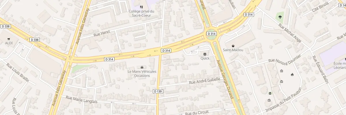 Plan du 115 Rue de Laigne au Mans