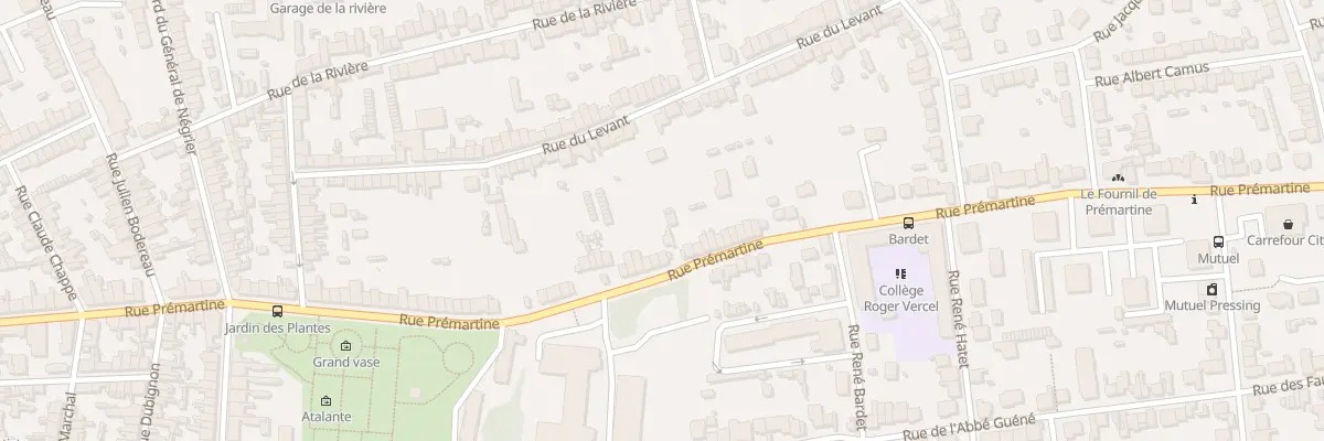 Plan du 141 Rue Prémartine au Mans