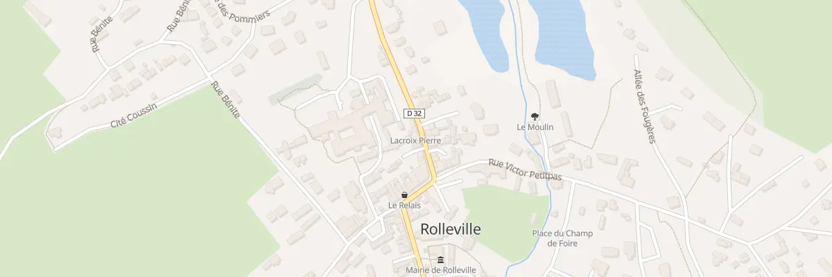 Plan du Bourg à Rolleville