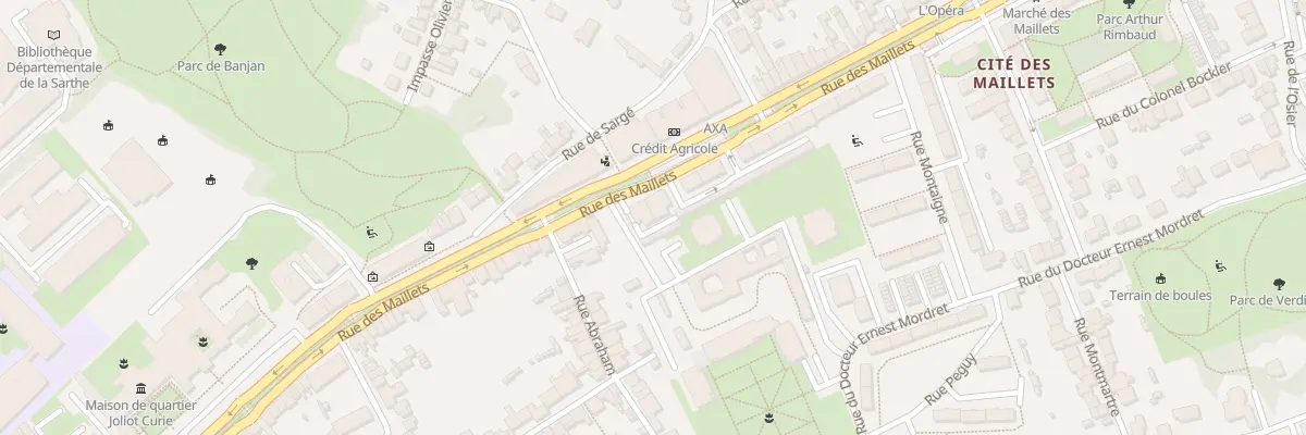 Plan du 136 Rue des Maillets au Mans