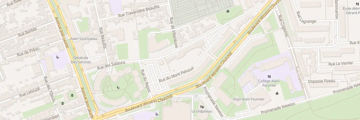 Plan du 50 Rue des Sablons au Mans