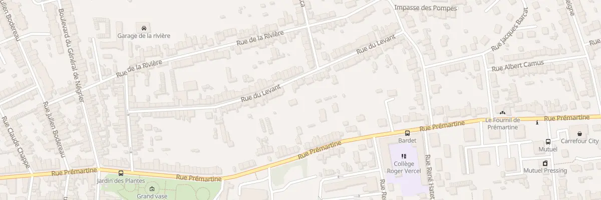 Plan du 48 Rue du Levant au Mans