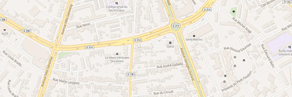 Plan du 117 Rue de Laigne au Mans