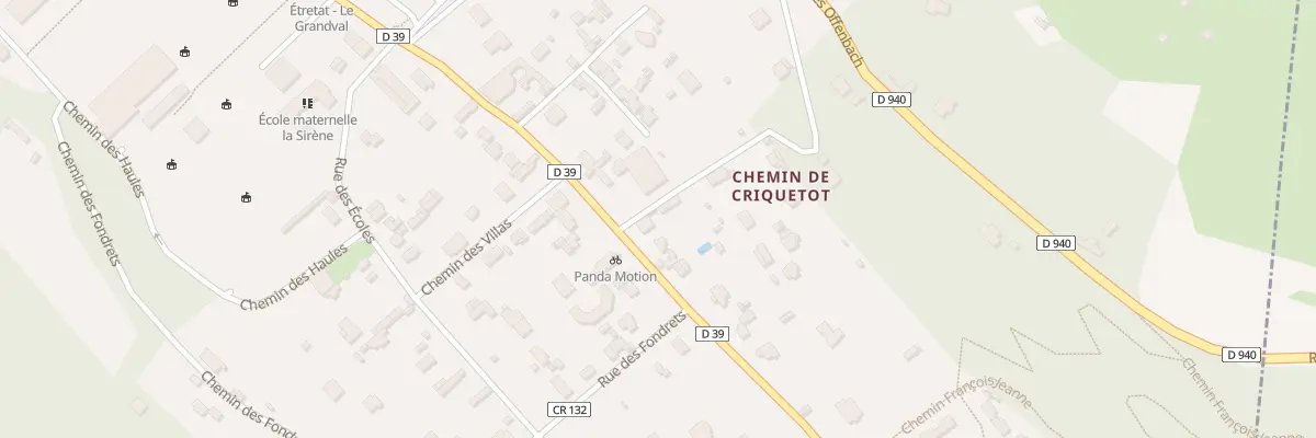 Plan du 39B Rue Guy de Maupassant à Étretat