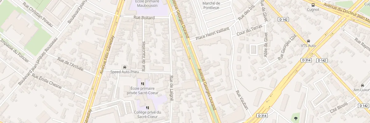 Plan du 58 Av Georges Durand au Mans
