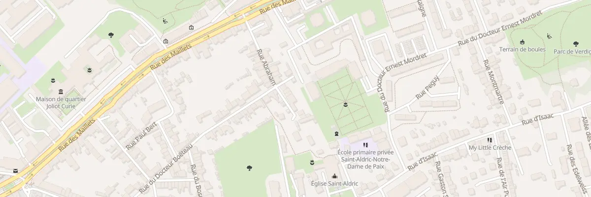 Plan du 25 Rue Abraham au Mans