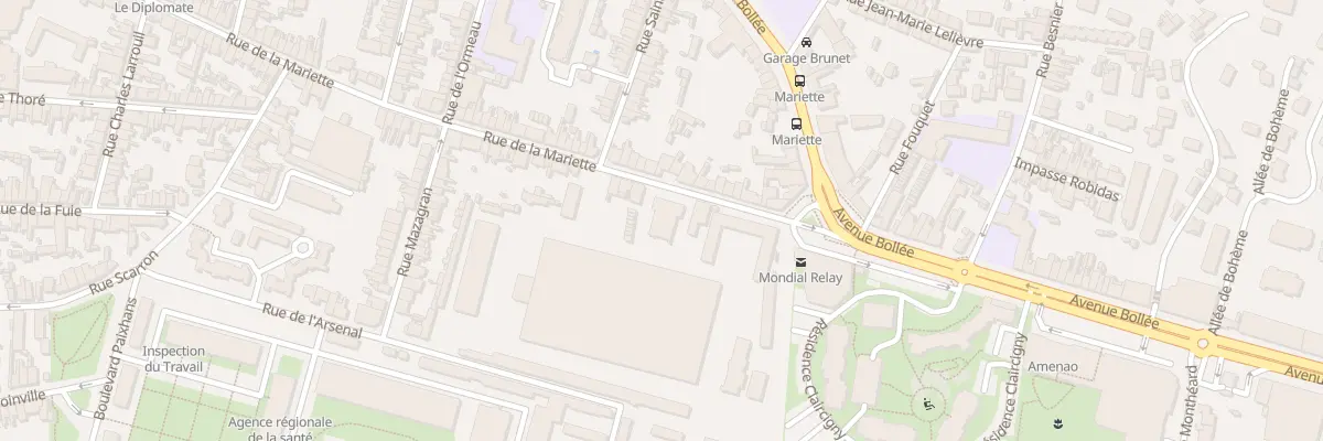 Plan du 122 Rue de la Mariette au Mans