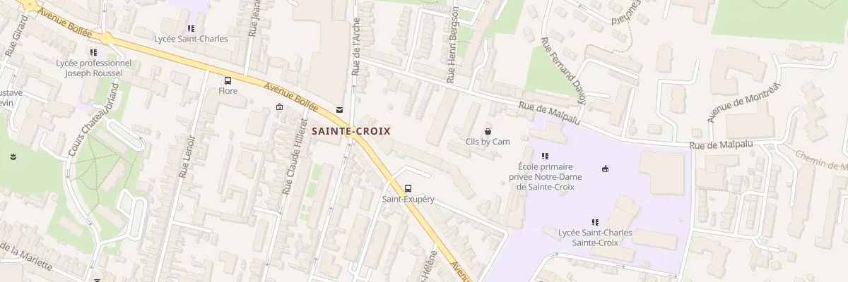 Plan du 123 Av Bollée au Mans