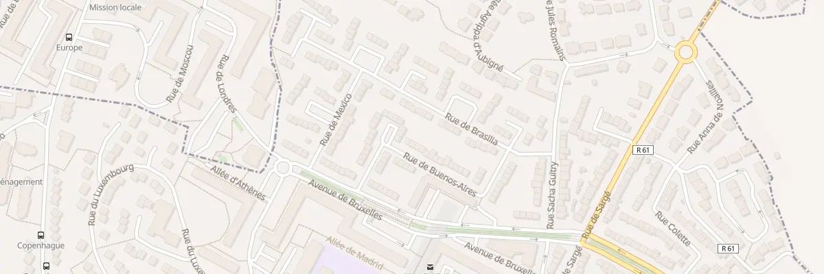 Plan du 3 Rue de Buenos Aires au Mans