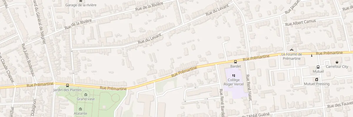 Plan du 147 Rue Prémartine au Mans