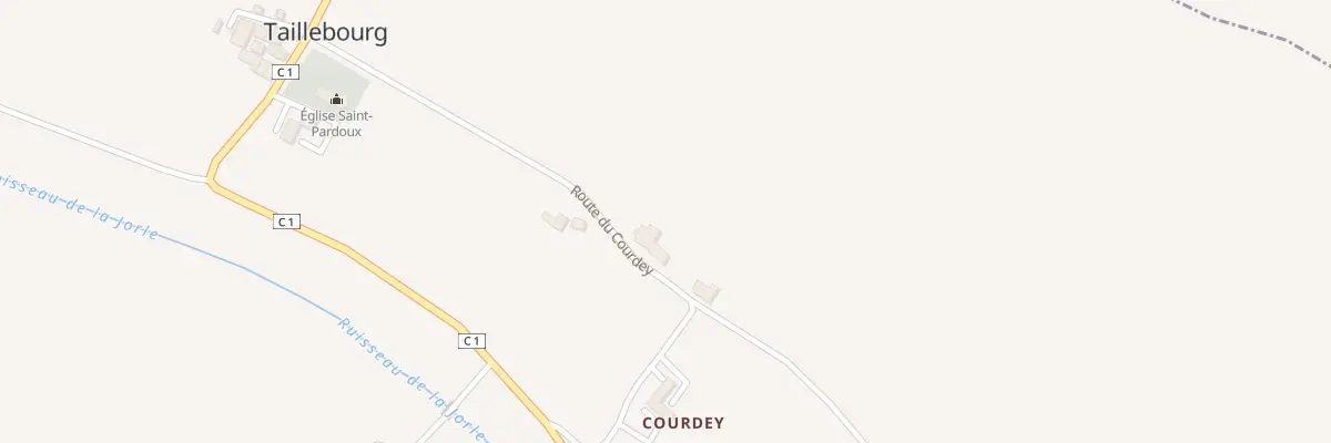 Plan du 17 Courday à Taillebourg