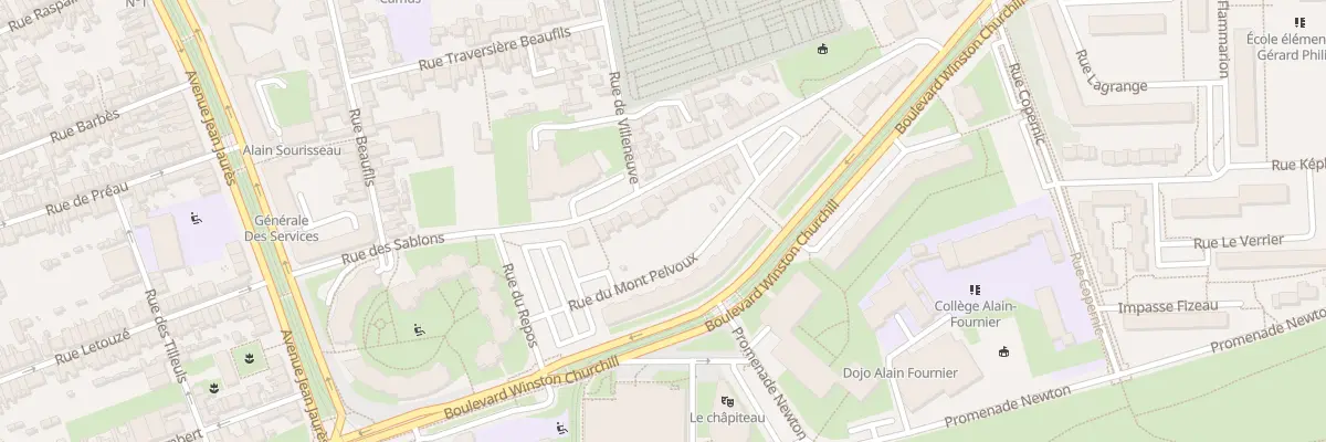 Plan du 52 Rue des Sablons au Mans