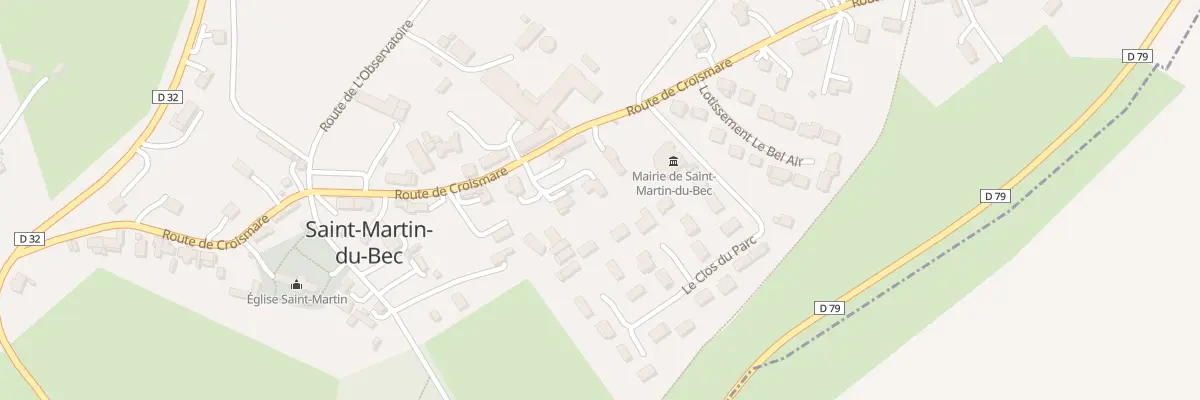 Plan du 39 Rte de Croismare à Saint-Martin-du-Bec