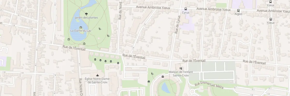 Plan du 43 Rue de l’Eventail au Mans