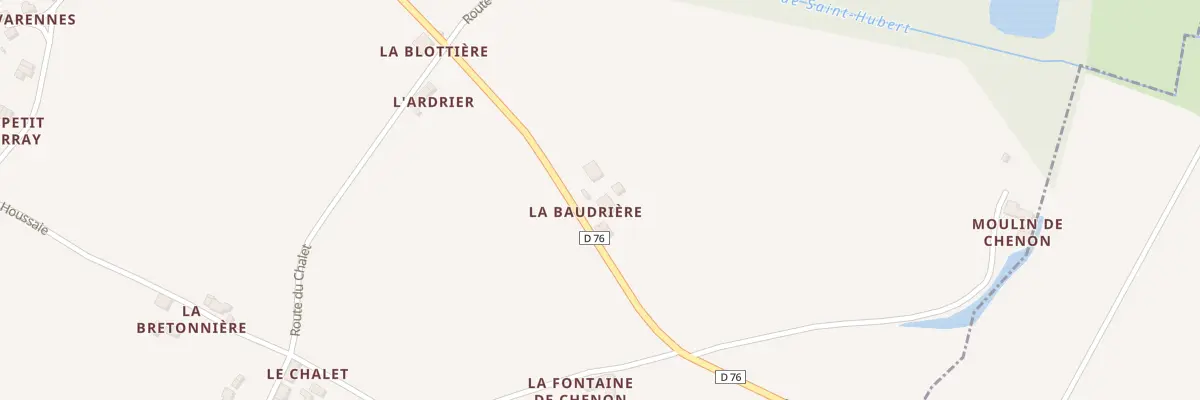 Plan du 1 La Baudriere à Coulongé