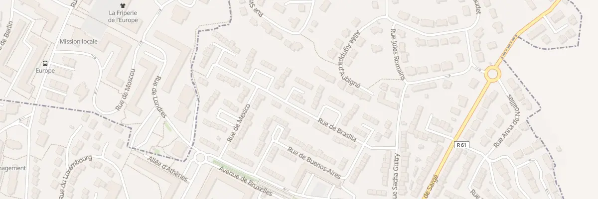 Plan du 28 Rue de Brasilia au Mans