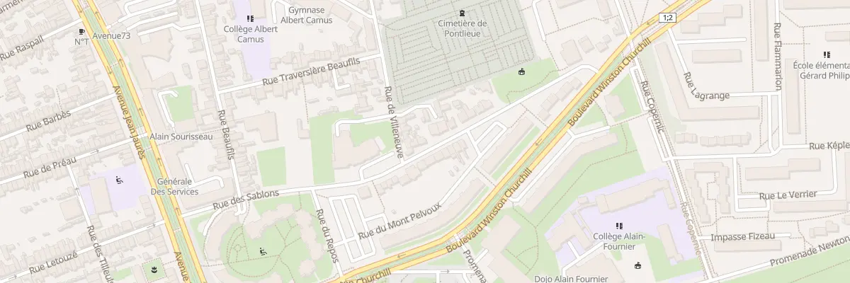Plan du 65 Rue des Sablons au Mans