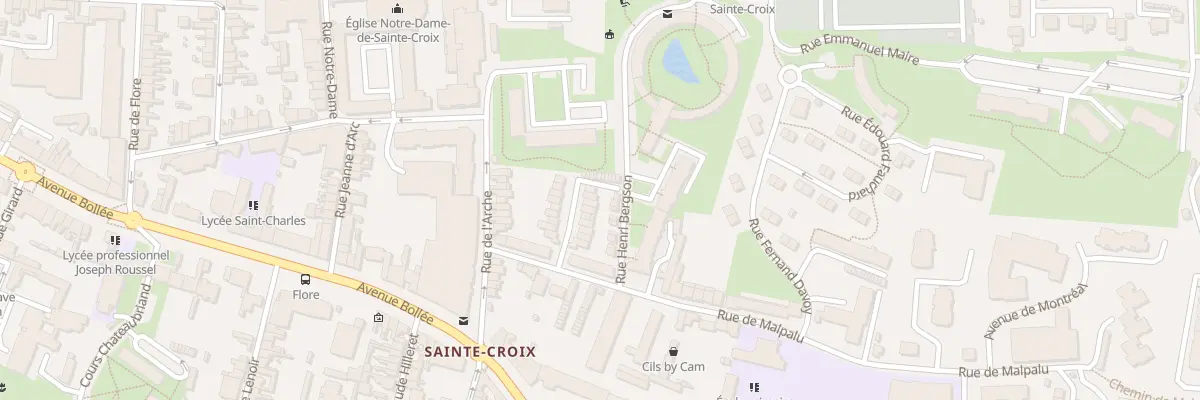 Plan du 9002 Rue Henri Bergson au Mans