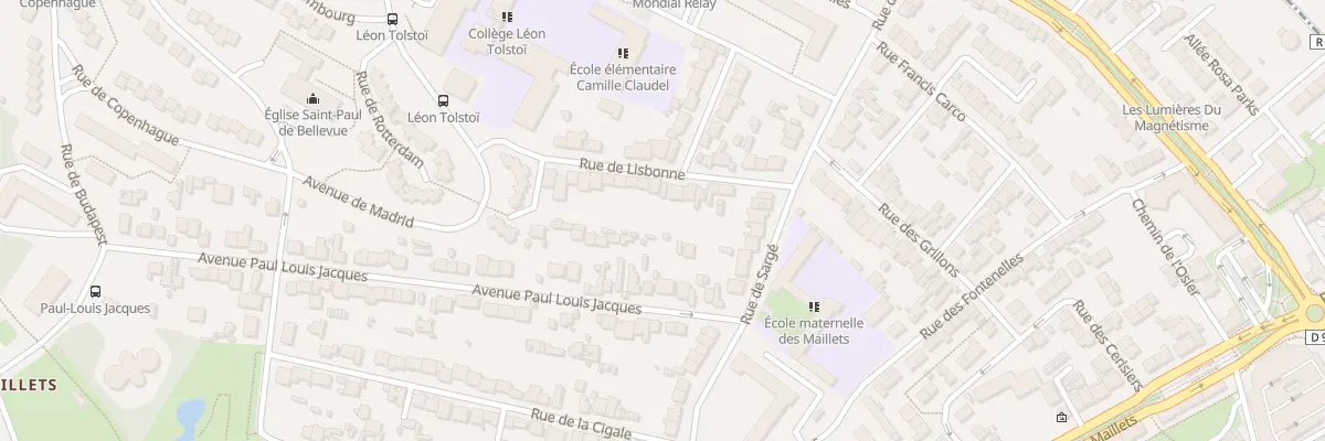 Plan du 11 Rue de Lisbonne au Mans
