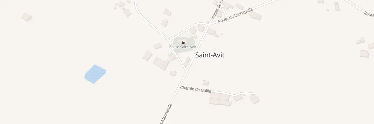 Plan du 38 Le Bourg à Saint-Avit