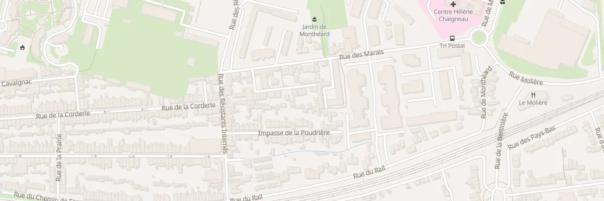 Plan du 34 Imp des Marais au Mans