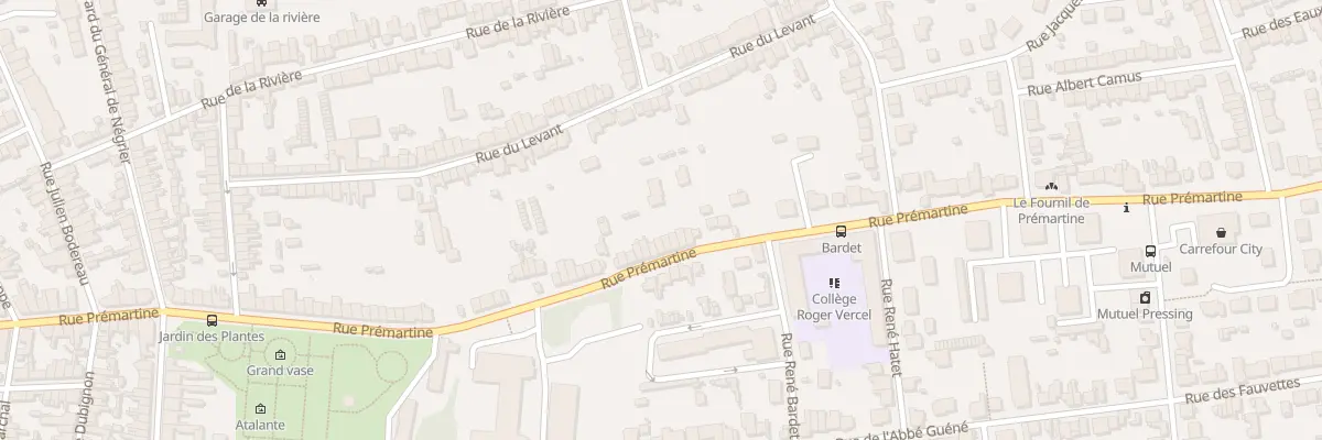 Plan du 157 Rue Prémartine au Mans